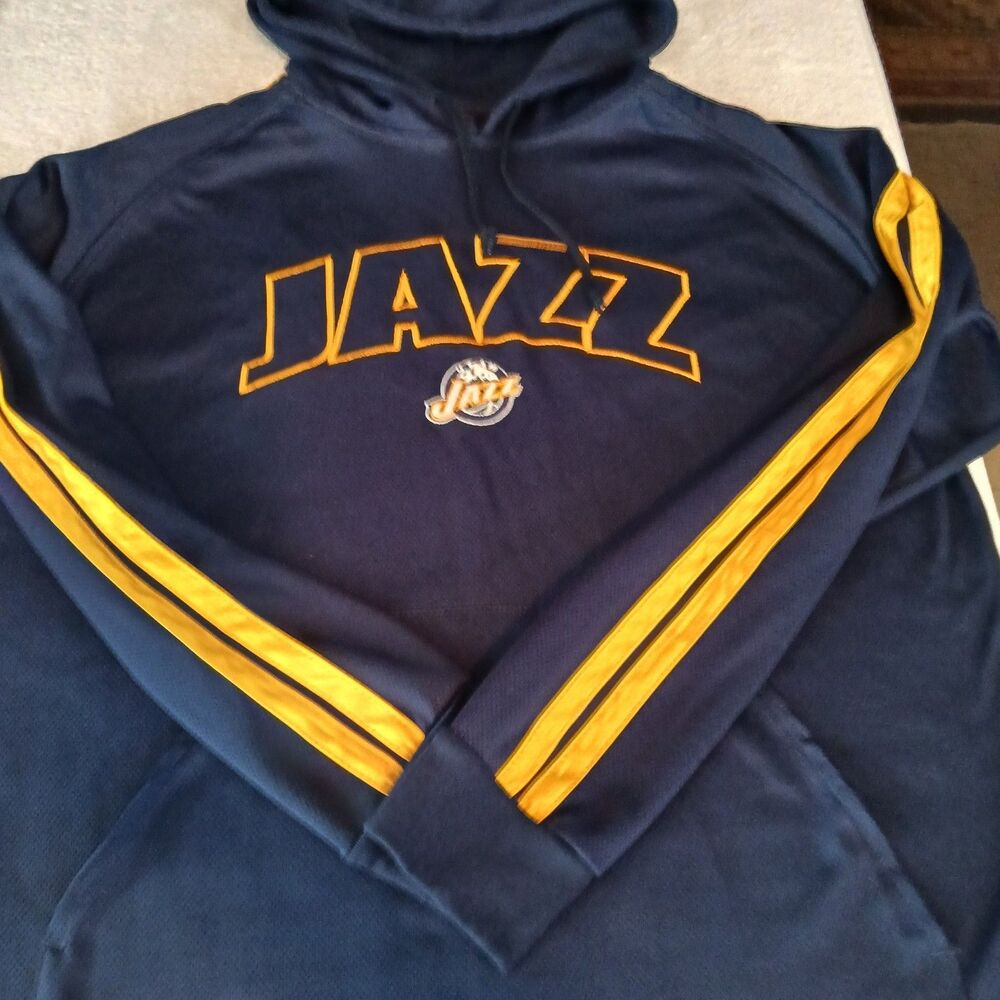 Vintage Navy blue and gold Utah Jazz hoodie